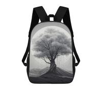 sinyumoney 3D Printed 17inch Backpack Silent Sentinel Children's Travel Lightweight School Bags Boys Girls School Bag for Middle School Students