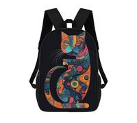 sinyumoney 3D Printed 17inch Backpack The Shape of Cat Children's Travel Lightweight School Bags Boys Girls School Bag for Middle School Students