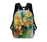 sinyumoney 3D Printed 17inch Backpacks A Bouquet of Yellow Flower Children Backpacks Kids School Backpack Cute Travel Bags Outdoor Casual Daypack for Boys