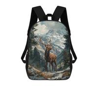 sinyumoney 3D Printed 17inch Backpacks A Deer in The Forest Children Backpacks Kids School Backpack Cute Travel Bags Outdoor Casual Daypack for Boys