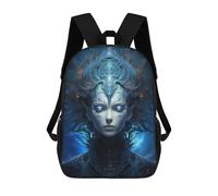 sinyumoney 3D Printed 17inch Backpacks Atlantian Queen Children Backpacks Kids School Backpack Cute Travel Bags Outdoor Casual Daypack for Boys