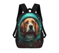 sinyumoney 3D Printed 17inch Backpacks Beagle Dog Children Backpacks Kids School Backpack Cute Travel Bags Outdoor Casual Daypack for Boys