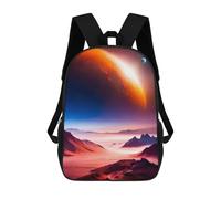 sinyumoney 3D Printed 17inch Backpacks Celestial Odyssey Children Backpacks Kids School Backpack Cute Travel Bags Outdoor Casual Daypack for Boys