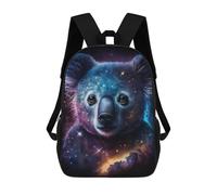 sinyumoney 3D Printed 17inch Backpacks Cosmic Koala Art Print-11 Children Backpacks Kids School Backpack Cute Travel Bags Outdoor Casual Daypack for Boys