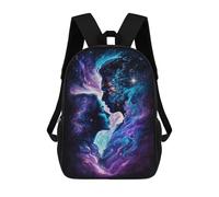 sinyumoney 3D Printed 17inch Backpacks Cosmic Love Connection Children Backpacks Kids School Backpack Cute Travel Bags Outdoor Casual Daypack for Boys
