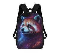 sinyumoney 3D Printed 17inch Backpacks Cosmic Red Panda Art Print-7 Children Backpacks Kids School Backpack Cute Travel Bags Outdoor Casual Daypack for Boys