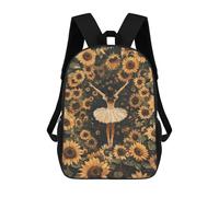 sinyumoney 3D Printed 17inch Backpacks Dancing in Sunflowers Children Backpacks Kids School Backpack Cute Travel Bags Outdoor Casual Daypack for Boys