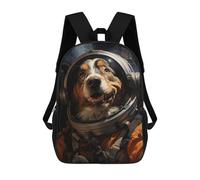sinyumoney 3D Printed 17inch Backpacks Dog in Space Children Backpacks Kids School Backpack Cute Travel Bags Outdoor Casual Daypack for Boys