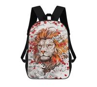 sinyumoney 3D Printed 17inch Backpacks Japanese Lion Tattoo Children Backpacks Kids School Backpack Cute Travel Bags Outdoor Casual Daypack for Boys