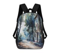 sinyumoney 3D Printed 17inch Backpacks Old Town Road Children Backpacks Kids School Backpack Cute Travel Bags Outdoor Casual Daypack for Boys