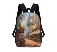 sinyumoney 3D Printed 17inch Backpacks San Diego Art USA Children Backpacks Kids School Backpack Cute Travel Bags Outdoor Casual Daypack for Boys