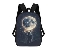 sinyumoney 3D Printed 17inch Backpacks Space Exploration Adventure Children Backpacks Kids School Backpack Cute Travel Bags Outdoor Casual Daypack for Boys