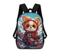 sinyumoney 3D Printed 17inch Backpacks Space Panda Adventure -1 Children Backpacks Kids School Backpack Cute Travel Bags Outdoor Casual Daypack for Boys