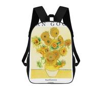 sinyumoney 3D Printed 17inch Backpacks Sunflowers Children Backpacks Kids School Backpack Cute Travel Bags Outdoor Casual Daypack for Boys
