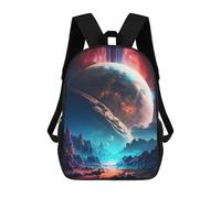 sinyumoney 3D Printed 17inch Backpacks The New Planet Universe Children Backpacks Kids School Backpack Cute Travel Bags Outdoor Casual Daypack for Boys