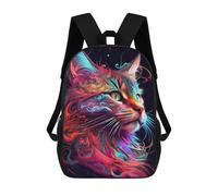 sinyumoney 3D Printed 17inch Backpacks The Trusting Cat Children Backpacks Kids School Backpack Cute Travel Bags Outdoor Casual Daypack for Boys