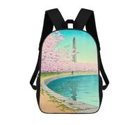 sinyumoney 3D Printed 17inch Backpacks The Washington Monument Children Backpacks Kids School Backpack Cute Travel Bags Outdoor Casual Daypack for Boys