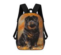sinyumoney 3D Printed 17inch Backpacks Tibetan Mastiff Dog Painting Children Backpacks Kids School Backpack Cute Travel Bags Outdoor Casual Daypack for Boys
