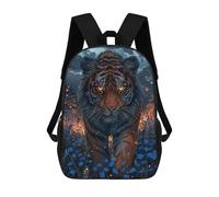 sinyumoney 3D Printed 17inch Backpacks Tiger in The Night Children Backpacks Kids School Backpack Cute Travel Bags Outdoor Casual Daypack for Boys