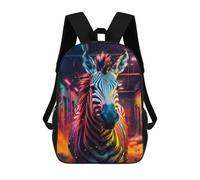 sinyumoney 3D Printed 17inch Backpacks Urban Zebra Graffiti Art Children Backpacks Kids School Backpack Cute Travel Bags Outdoor Casual Daypack for Boys