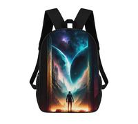 sinyumoney 3D Printed 17inch Doors to Another World Children's School Bags Rucksacks High Capacity Travel Kids School Bag Fashion Book Bags Boy Girl Back Pack