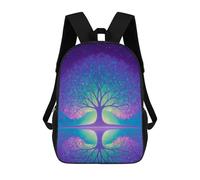 sinyumoney 3D Printed 17inch Enchanted Tree Reflections Children's School Bags Rucksacks High Capacity Travel Kids School Bag Fashion Book Bags Boy Girl Back Pack