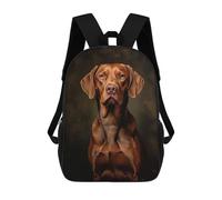 sinyumoney 3D Printed 17inch Hungarian Vizsla Children's School Bags Rucksacks High Capacity Travel Kids School Bag Fashion Book Bags Boy Girl Back Pack