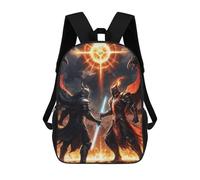 sinyumoney 3D Printed 17inch Kids Backpacks Clash of Eternals Children School Bag Travel Rucksacks Fashion Book Bags Large Capacity Backpack