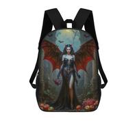 sinyumoney 3D Printed 17inch Kids Backpacks Lilith, Demoness with Wings Children School Bag Travel Rucksacks Fashion Book Bags Large Capacity Backpack
