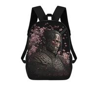 sinyumoney 3D Printed 17inch Kids Backpacks Samurai Warrior Art Print Children School Bag Travel Rucksacks Fashion Book Bags Large Capacity Backpack