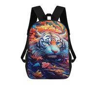 sinyumoney 3D Printed 17inch Kids Backpacks Tiger Fantasy Artwork-3 Children School Bag Travel Rucksacks Fashion Book Bags Large Capacity Backpack