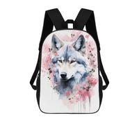 sinyumoney 3D Printed 17inch Kids Backpacks Wolf Poster, Picture, Metal Print, Paint by Michael I. Organ Children School Bag Travel Rucksacks Fashion Book Bags Large Capacity Backpack