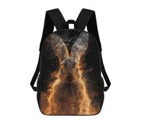 sinyumoney 3D Printed 17inch Magical Forest Rabbit -1 Children's School Bags Rucksacks High Capacity Travel Kids School Bag Fashion Book Bags Boy Girl Back Pack