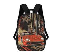 sinyumoney 3D Printed 17inch Natures Pathways Children's School Bags Rucksacks High Capacity Travel Kids School Bag Fashion Book Bags Boy Girl Back Pack