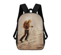 sinyumoney 3D Printed 17inch Outdoor Casual Daypack Cute Travel Kids School Backpack Climbing Climb Sport Fashion Casual Children Bags for Boys Elementary School