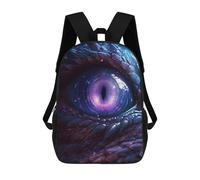 sinyumoney 3D Printed 17inch Outdoor Casual Daypack Cute Travel Kids School Backpack Cosmic Dragon Amethyst Eye Fashion Casual Children Bags for Boys Elementary School