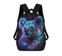 sinyumoney 3D Printed 17inch Outdoor Casual Daypack Cute Travel Kids School Backpack Cosmic Koala Art Print-21 Fashion Casual Children Bags for Boys Elementary School