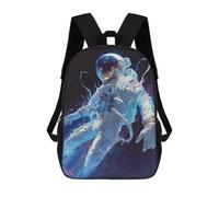 sinyumoney 3D Printed 17inch Painting Fantasy Astronaut Children's School Bags Rucksacks High Capacity Travel Kids School Bag Fashion Book Bags Boy Girl Back Pack
