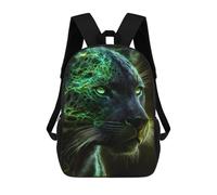 sinyumoney 3D Printed 17inch Panther Children's School Bags Rucksacks High Capacity Travel Kids School Bag Fashion Book Bags Boy Girl Back Pack