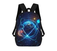 sinyumoney 3D Printed 17inch School Backpack Children's Backpack Among The Stars Book Bags High Capacity Travel School Bags for Kids/Students/Adults