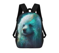 sinyumoney 3D Printed 17inch School Backpack Children's Backpack Bichon Frise Dog Book Bags High Capacity Travel School Bags for Kids/Students/Adults