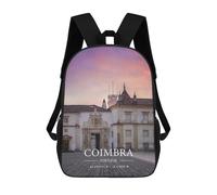sinyumoney 3D Printed 17inch School Backpack Children's Backpack COIMBRA Book Bags High Capacity Travel School Bags for Kids/Students/Adults