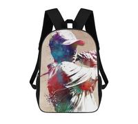 sinyumoney 3D Printed 17inch School Backpack Children's Backpack Golf Sport Art 2 Book Bags High Capacity Travel School Bags for Kids/Students/Adults