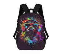 sinyumoney 3D Printed 17inch School Backpack Children's Backpack Sloth Colorful Book Bags High Capacity Travel School Bags for Kids/Students/Adults