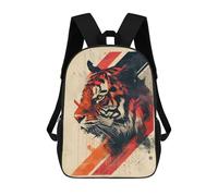 sinyumoney 3D Printed 17inch School Backpack Children's Backpack Tiger Art Print Poster-3 Book Bags High Capacity Travel School Bags for Kids/Students/Adults
