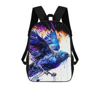 sinyumoney 3D Printed 17inch School Bag Bird Kid's Backpack Bookbag Cute Rucksacks Fashion Casual Schoolbag for Kids for Girl Boy