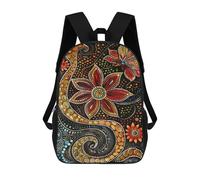 sinyumoney 3D Printed 17inch School Bag Colorful Dot Art Painting Kid's Backpack Bookbag Cute Rucksacks Fashion Casual Schoolbag for Kids for Girl Boy