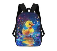 sinyumoney 3D Printed 17inch School Bag Colorful Duckling Painting-1 Kid's Backpack Bookbag Cute Rucksacks Fashion Casual Schoolbag for Kids for Girl Boy