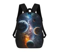 sinyumoney 3D Printed 17inch School Bag Colorful Galaxy Kid's Backpack Bookbag Cute Rucksacks Fashion Casual Schoolbag for Kids for Girl Boy