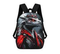 sinyumoney 3D Printed 17inch School Bag Crimson Dragon Kid's Backpack Bookbag Cute Rucksacks Fashion Casual Schoolbag for Kids for Girl Boy